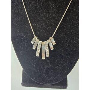 Necklace -silver bars